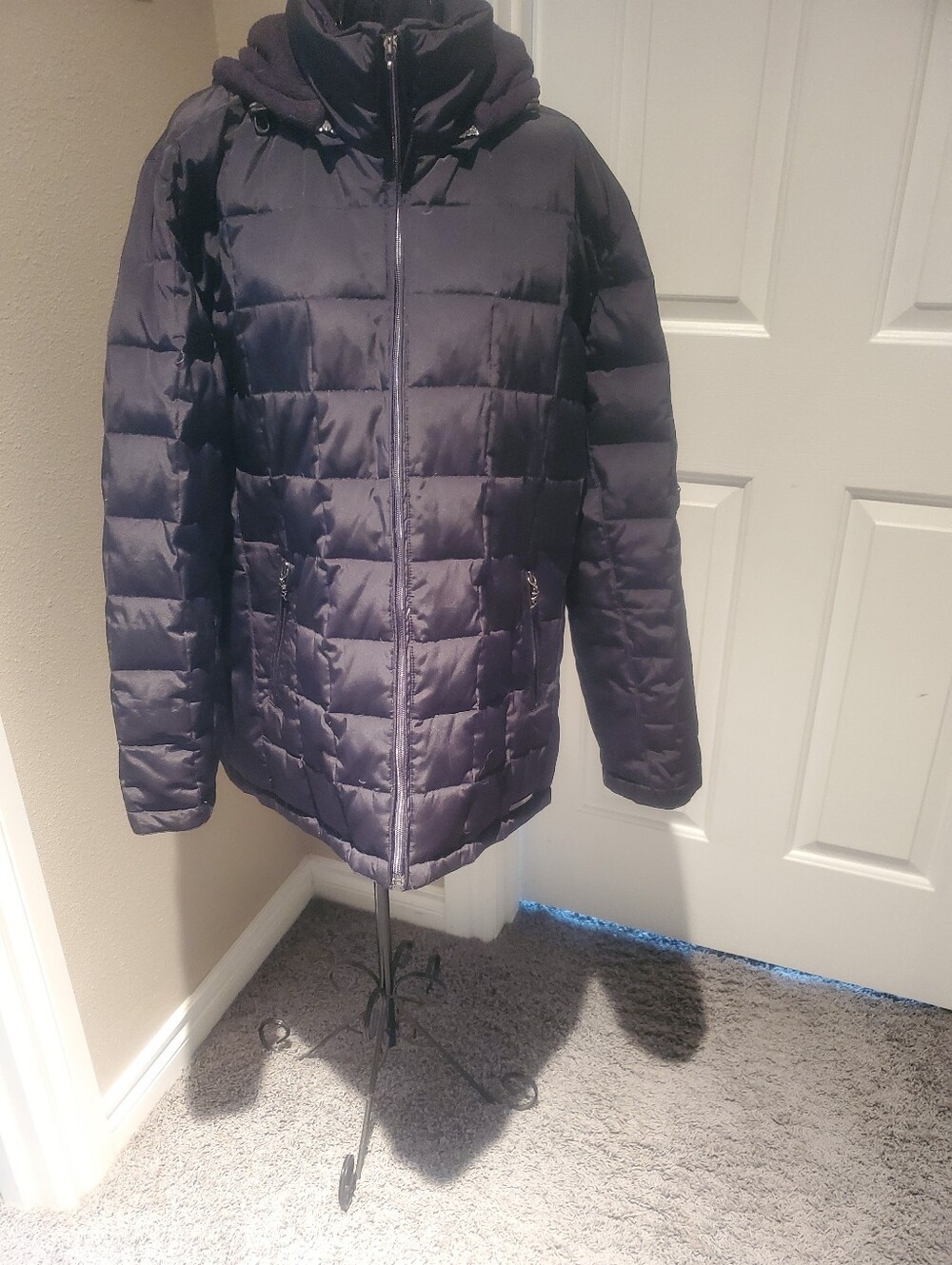ZeroXposur Women's Quilted Hooded Puffer Coat in Black